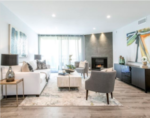 "Los Angeles Home Staging Modern Living Room"